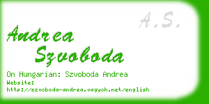 andrea szvoboda business card